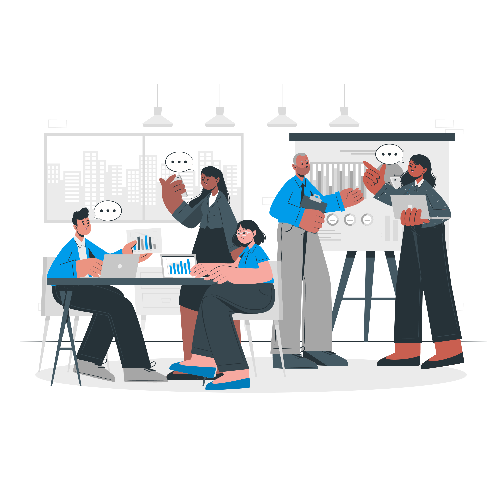 Designer analisando dados de heatmap em tela